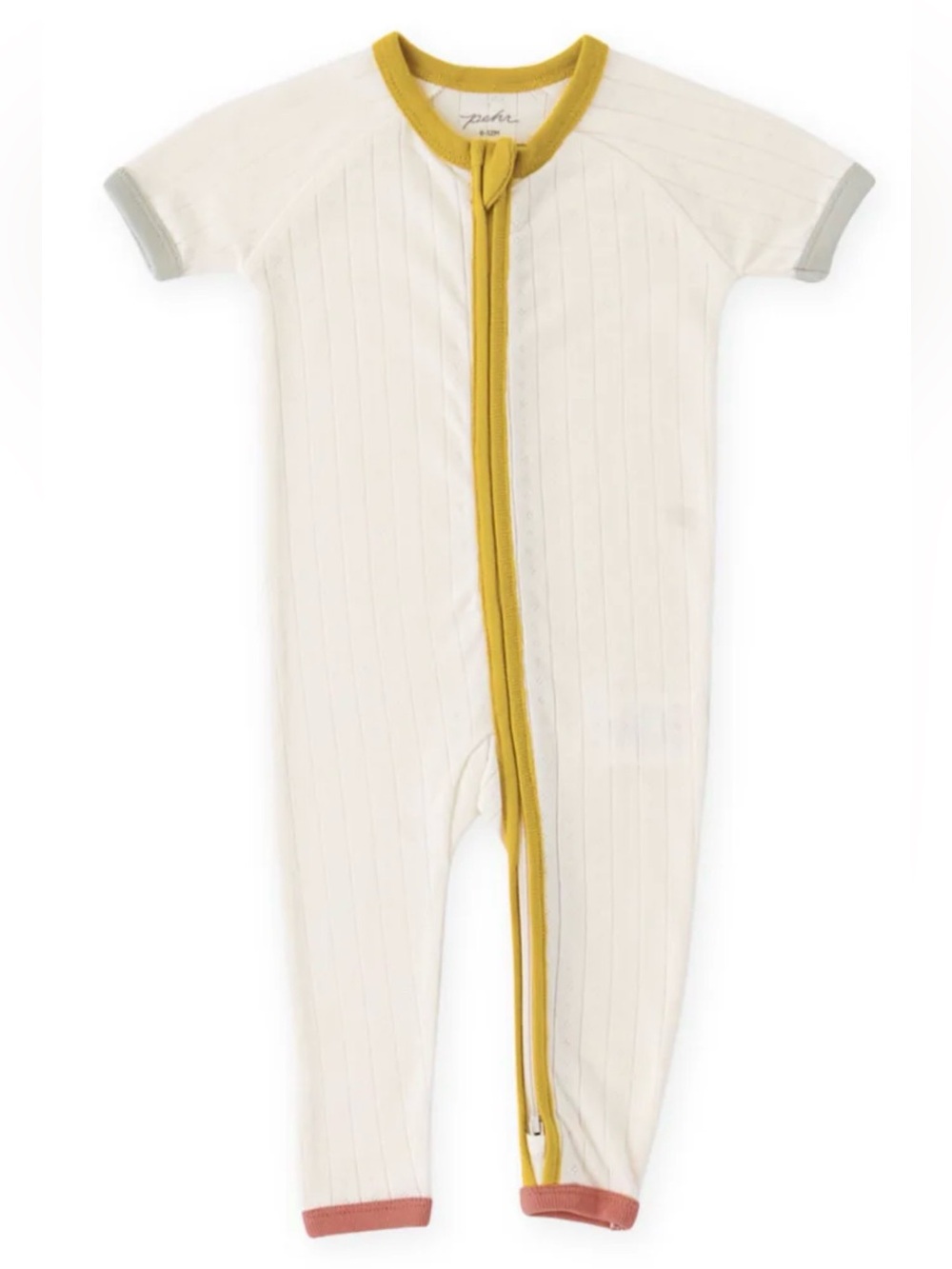 Pehr Pointelle Romper, sz 3-6 months